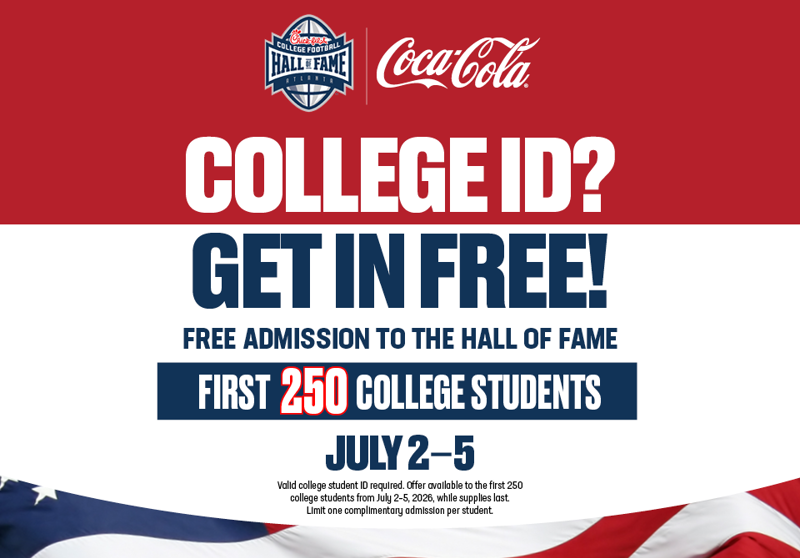College Student Free Admission Days