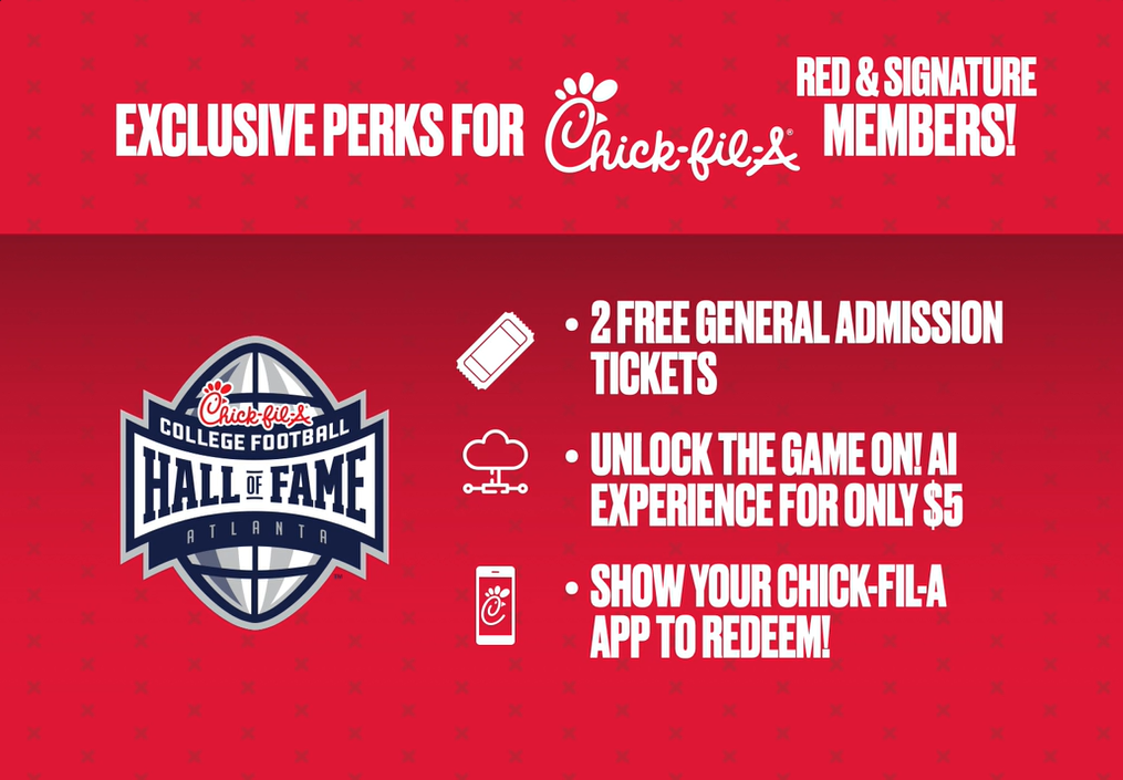 Your Exclusive Chick-fil-A Member Benefits at the College Football Hall of Fame